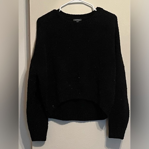 WILD FABLE~ BLACK SWEATER~SILVER FLECKS~M - Picture 7 of 7